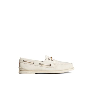 Sperry Authentic Original 2-Eye Nubuck Boat Shoe Beige | THVKNJ-639