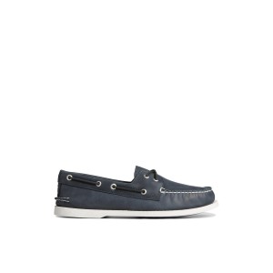 Sperry Authentic Original Cross Lace Boat Shoe Navy | FMDHQC-425