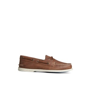 Sperry Authentic Original Cross Lace Boat Shoe Beige | MXCOHY-512