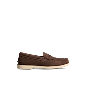 Sperry Authentic Original Double Sole Penny Loafer Brown | ZYVTPQ-142