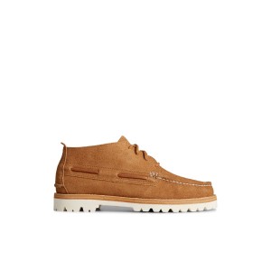 Sperry Authentic Original Vibram Suede Chukka Beige | ACTHMY-095