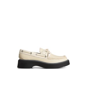 Sperry Bayside Boat Shoe White | FXNKCU-791