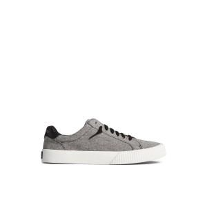 Sperry Bermuda SeaCycled Canvas Sneaker Black | CIEQOK-549