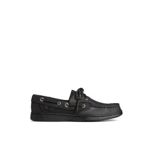 Sperry Bluefish 2-Eye Boat Shoe Black | BKFATO-048