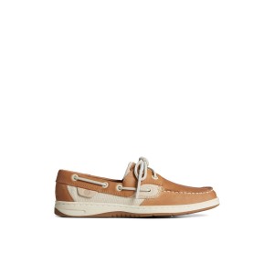 Sperry Bluefish Metallic Boat Shoe Beige | XTNKUF-370