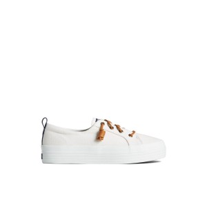 Sperry Crest Triple Sneaker White | ONHCVU-297