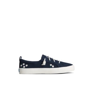 Sperry Crest Vibe Floral Sneaker Navy | ESKYHN-293