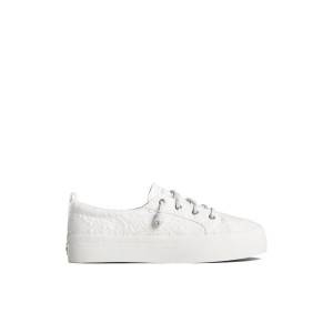 Sperry Crest Vibe Platform Lace Platform Sneaker White | WKCNBP-154