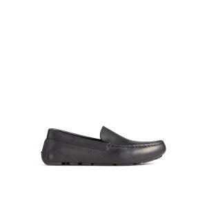 Sperry Davenport Venetian Driver Black | DQHYFN-581