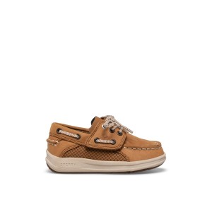 Sperry Gamefish Junior Boat Shoe Dark Beige | YEKZWD-715