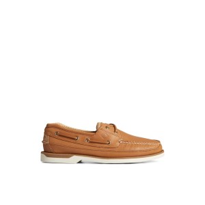 Sperry Gold Cup Mako Boat Shoe Beige | ZNRGBO-930