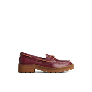 Sperry Lug Boat Shoe Bordo | KQWOEV-634