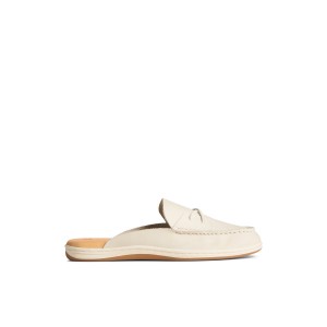 Sperry Mulefish Leather Boat Shoe Beige | TODRFH-068