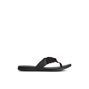 Sperry Parrotfish Braid Sandal Black | HURGEK-932