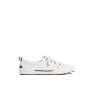 Sperry Pier Wave LTT Leather Sneaker White | PENXRW-893