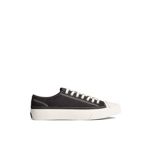 Sperry Racquet Oxford Sneaker Black | WZRUVN-802