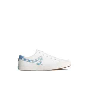 Sperry Sandy Gingham Sneaker White | CZXIJF-328