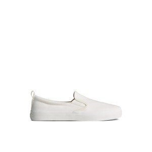 Sperry SeaCycled Crest Twin Gore Canvas Sneaker White | HOLQXZ-728