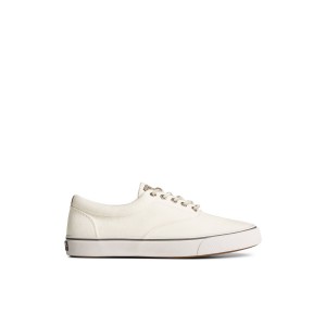 Sperry SeaCycled Striper II CVO Textile Sneaker White | AVLBPJ-632