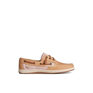 Sperry Songfish Jacquard Boat Shoe Beige | ALECNG-083