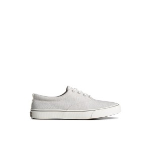 Sperry Striper II Chambray Sneaker Grey | JIMVLG-907