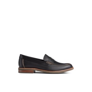 Sperry Topsfield Penny Loafer Black | PJLOBM-984