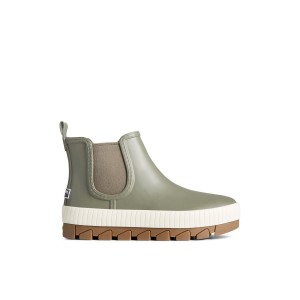 Sperry Torrent Chelsea Waterproof Rain Boot Green | PXGLRW-206