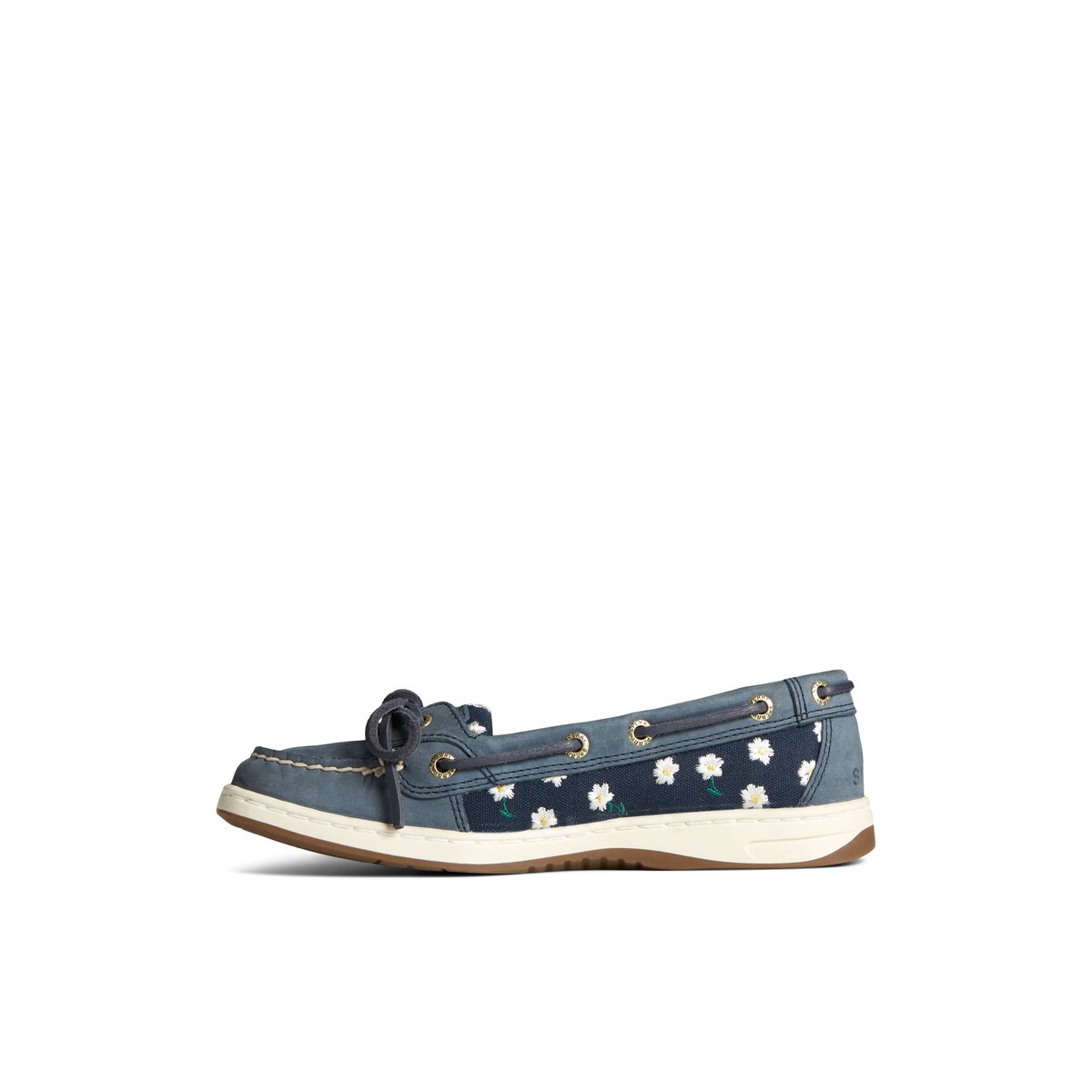 Sperry Angelfish Floral Boat Shoe Navy | RXOVAP-098