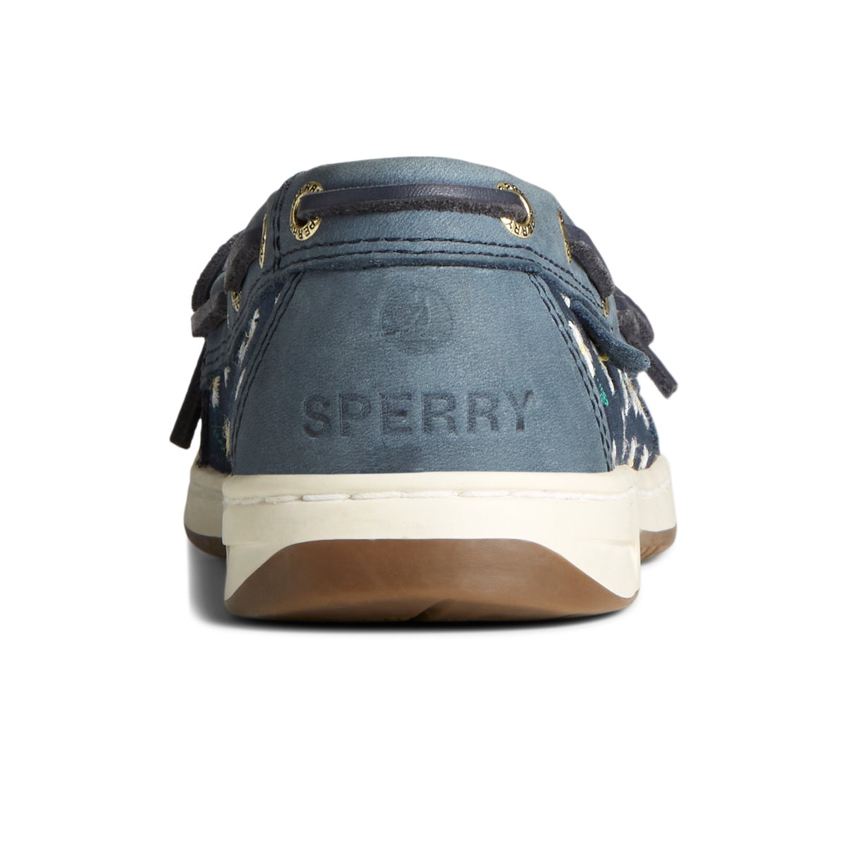 Sperry Angelfish Floral Boat Shoe Navy | RXOVAP-098