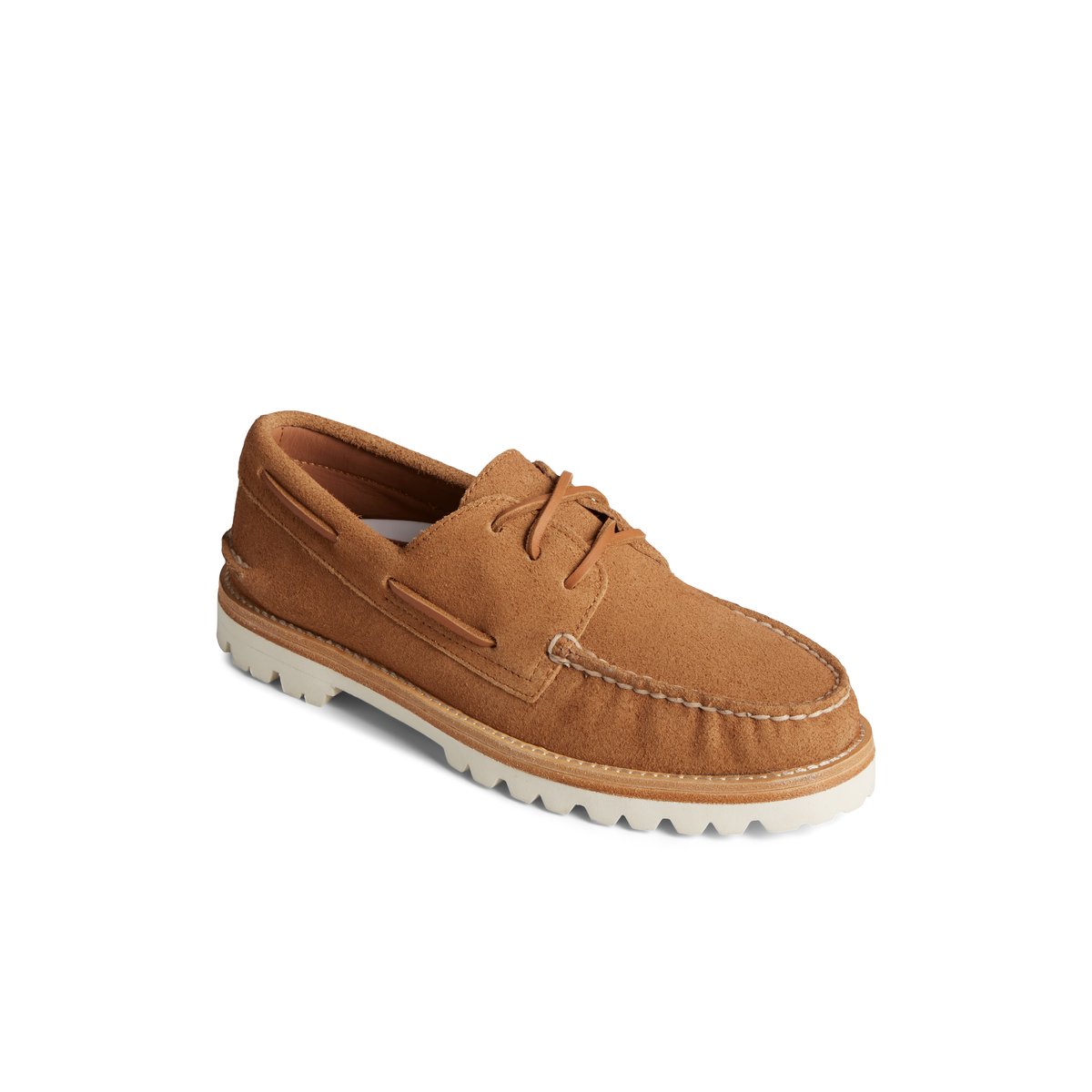 Sperry Authentic Original 3-Eye Vibram Boat Shoe Beige | JRVXBG-429