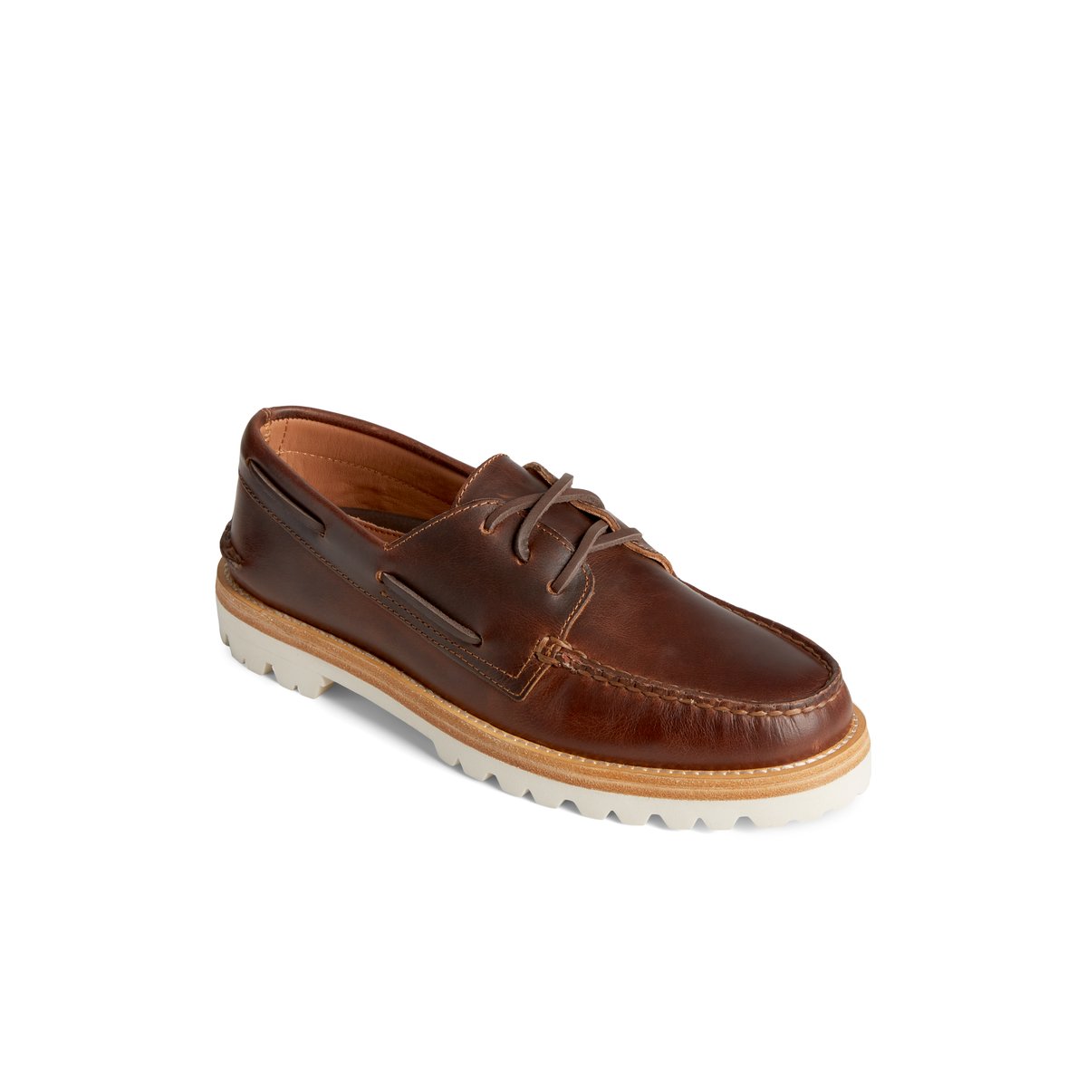 Sperry Authentic Original 3-Eye Vibram Boat Shoe Brown | XQSPRN-873