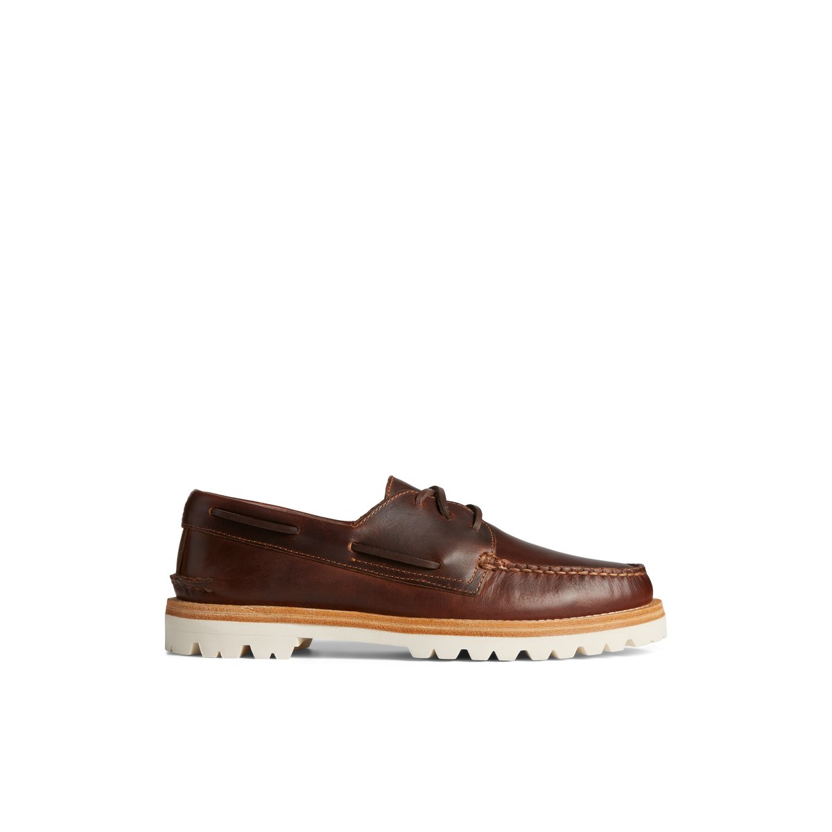 Sperry Authentic Original 3-Eye Vibram Boat Shoe Brown | XQSPRN-873