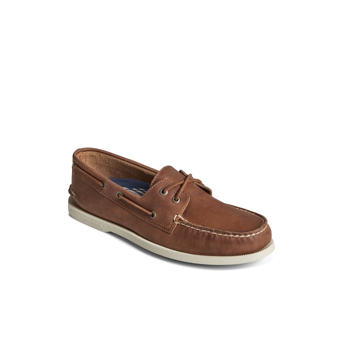 Sperry Authentic Original Cross Lace Boat Shoe Beige | MXCOHY-512