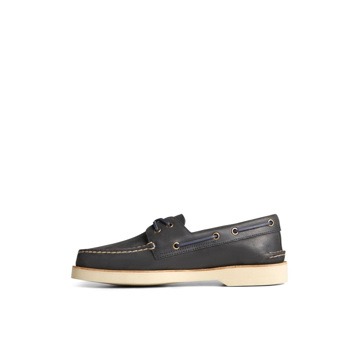 Sperry Authentic Original Double Sole Cross Lace Boat Shoe Navy | HGMUJE-439