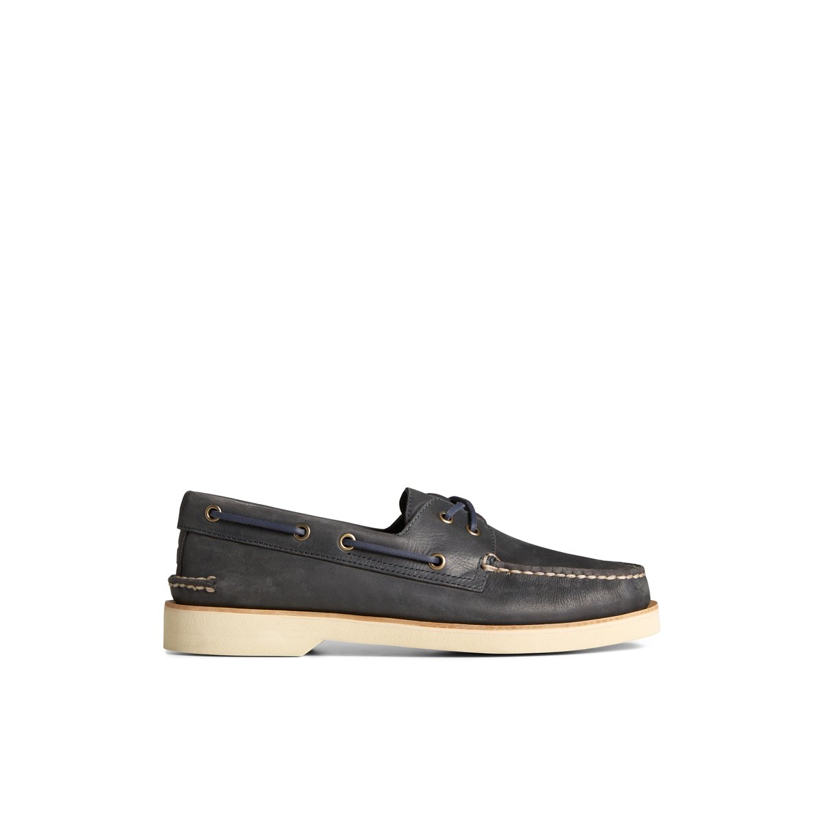 Sperry Authentic Original Double Sole Cross Lace Boat Shoe Navy | HGMUJE-439