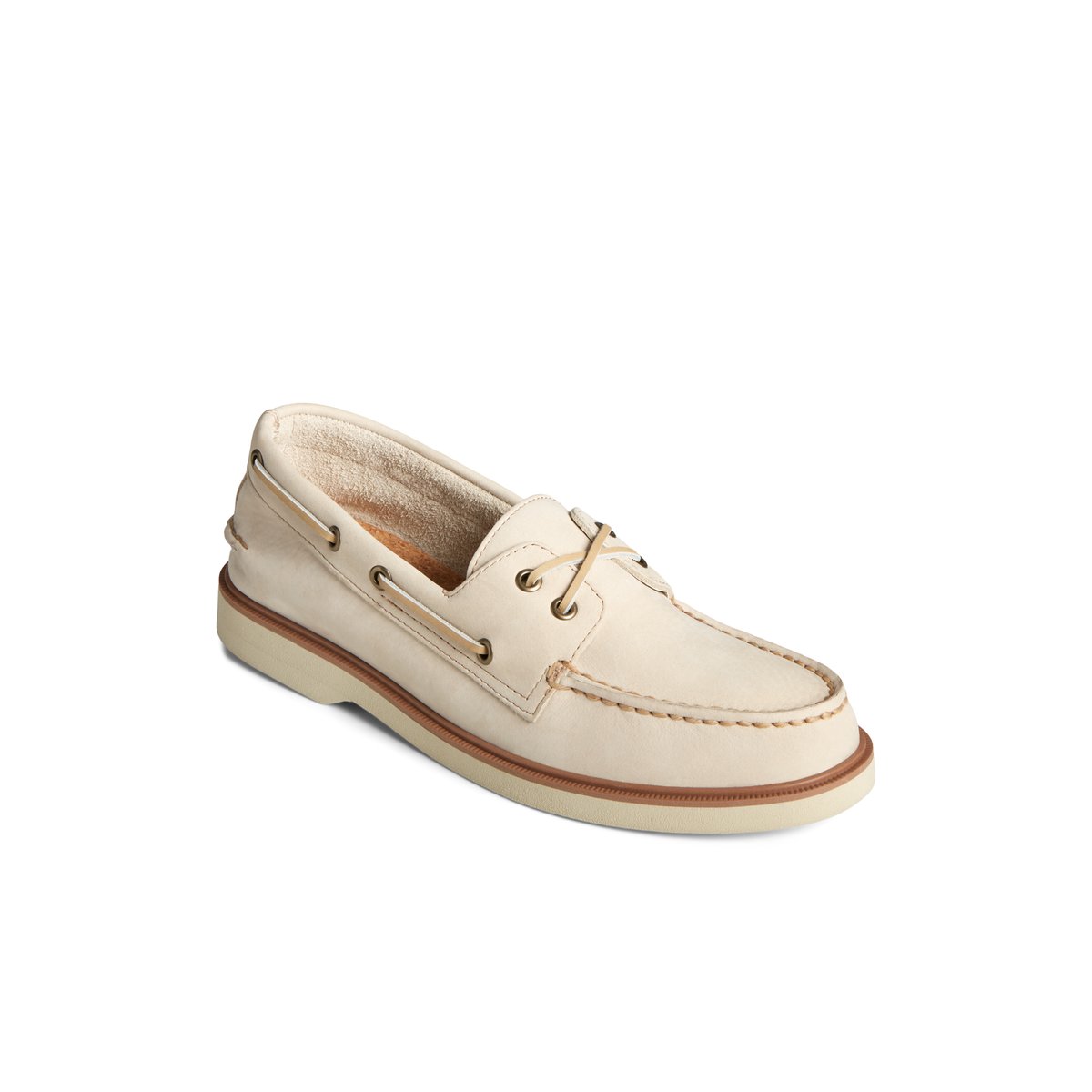 Sperry Authentic Original Double Sole Nubuck Boat Shoe Khaki | UAOJPG-824