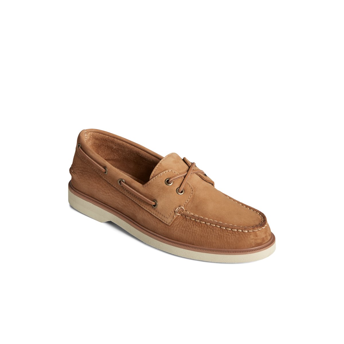 Sperry Authentic Original Double Sole Nubuck Boat Shoe Beige | UJRNPH-641