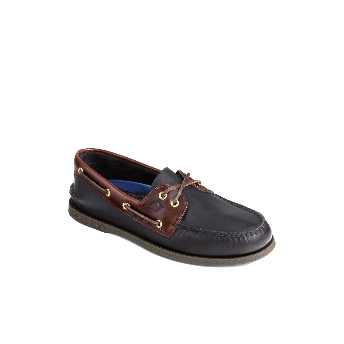 Sperry Authentic Original Leather Boat Shoe Black | UTGJIR-062