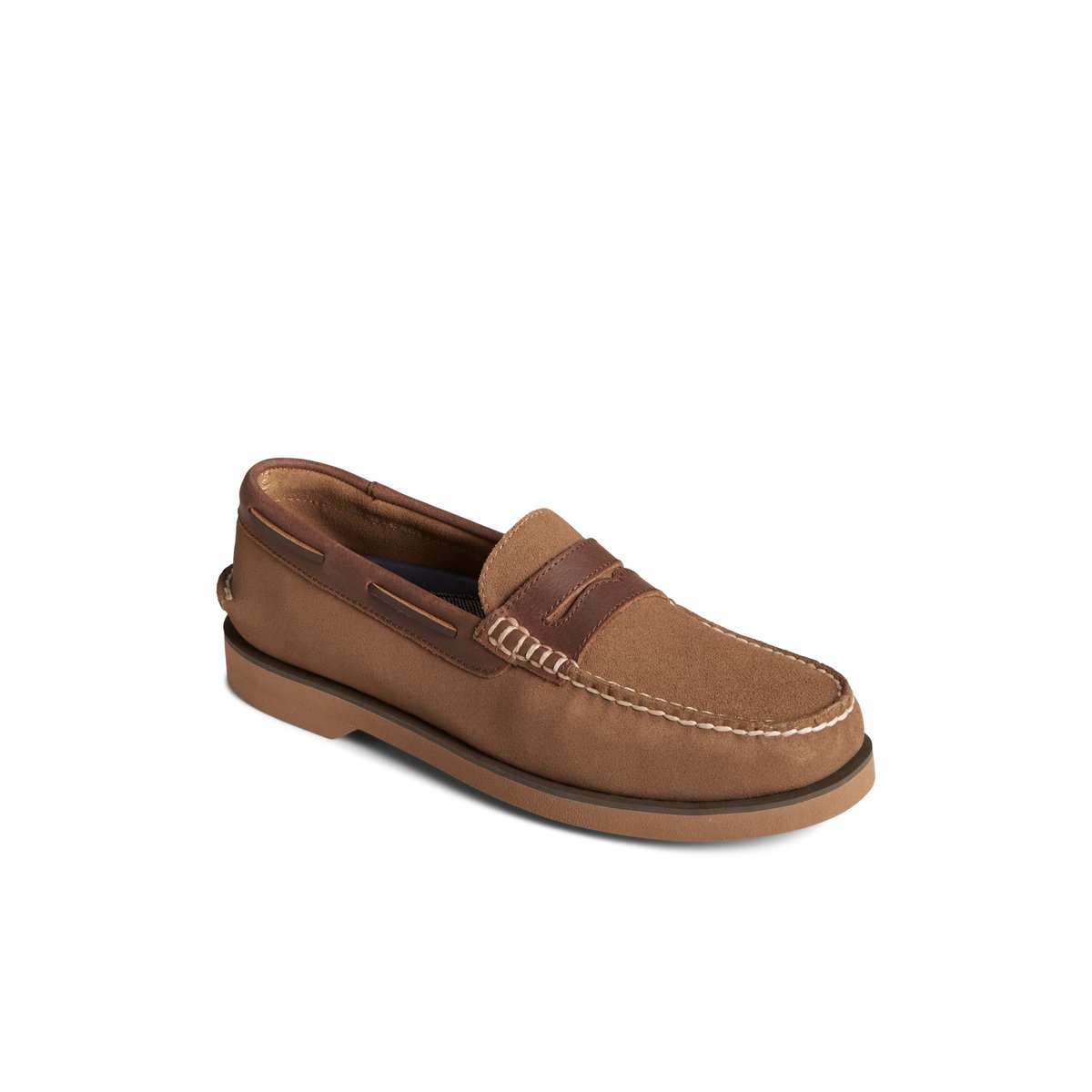 Sperry Authentic Original Penny Loafer Dark Beige | RVAGTH-795