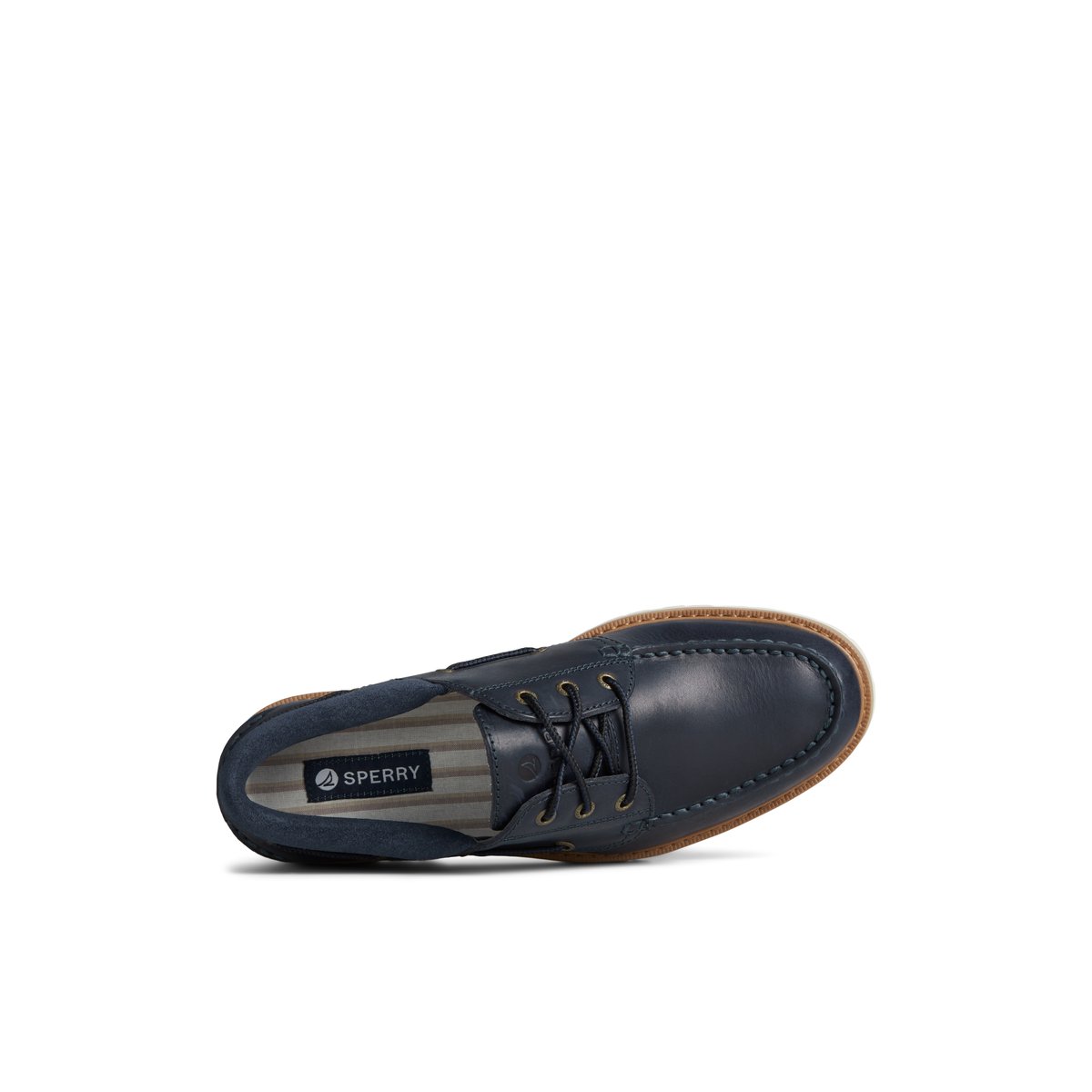 Sperry Authentic Original Unlined Lug 3-Eye Boat Shoe Navy | GXVPRF-268