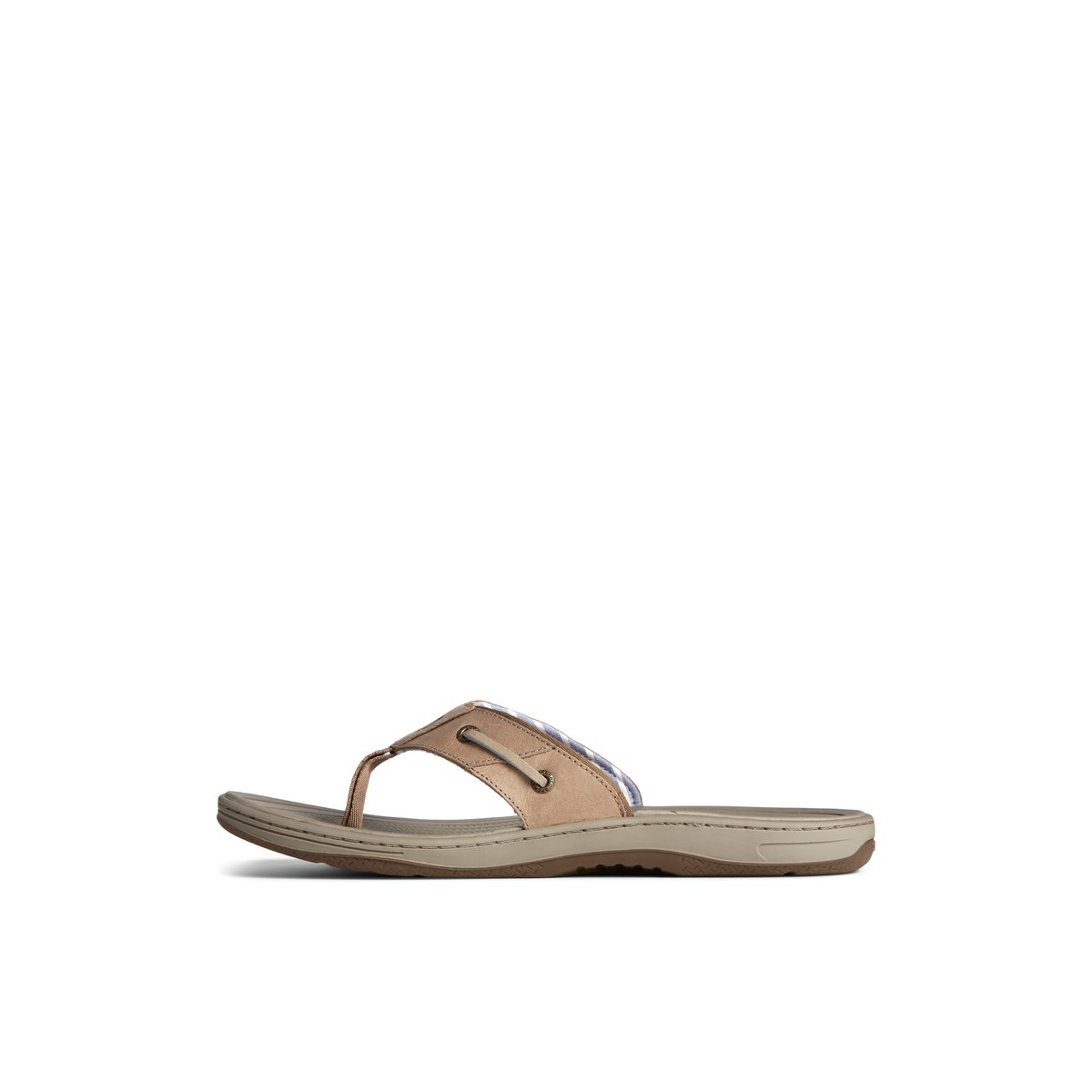 Sperry Baitfish Leather Flip Flop Beige | XNTZMY-369