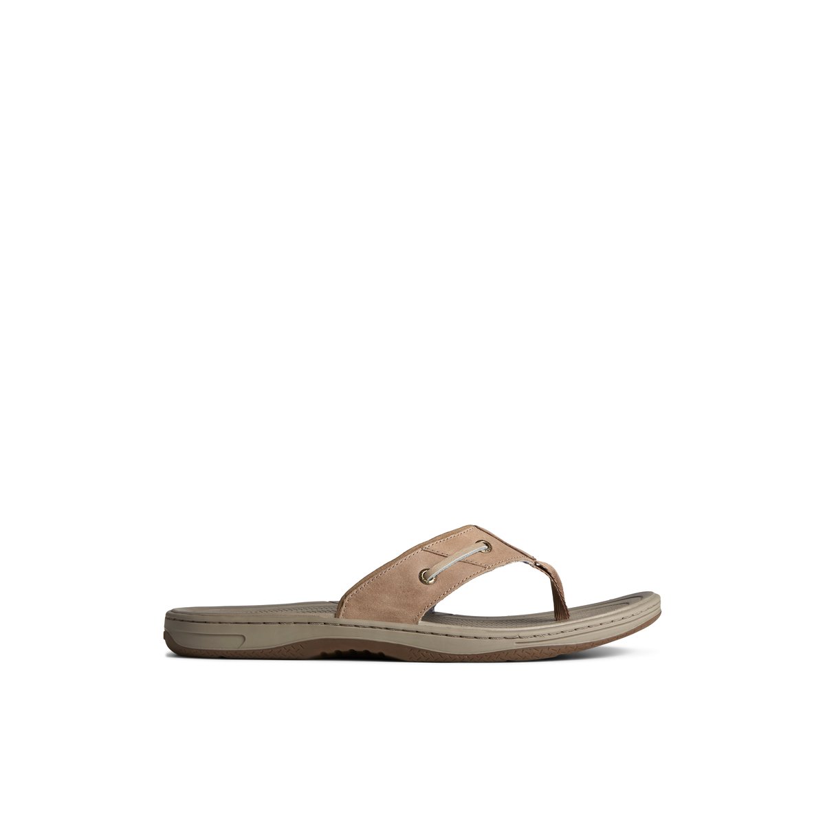 Sperry Baitfish Leather Flip Flop Beige | XNTZMY-369