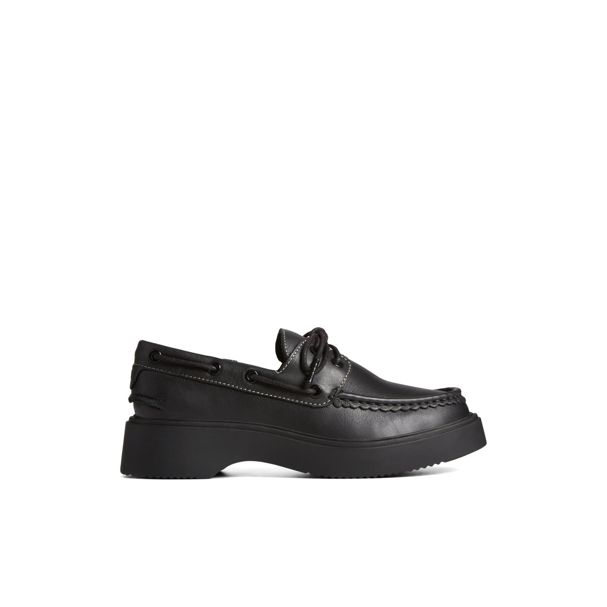 Sperry Bayside Boat Shoe Black | FHUIBE-346