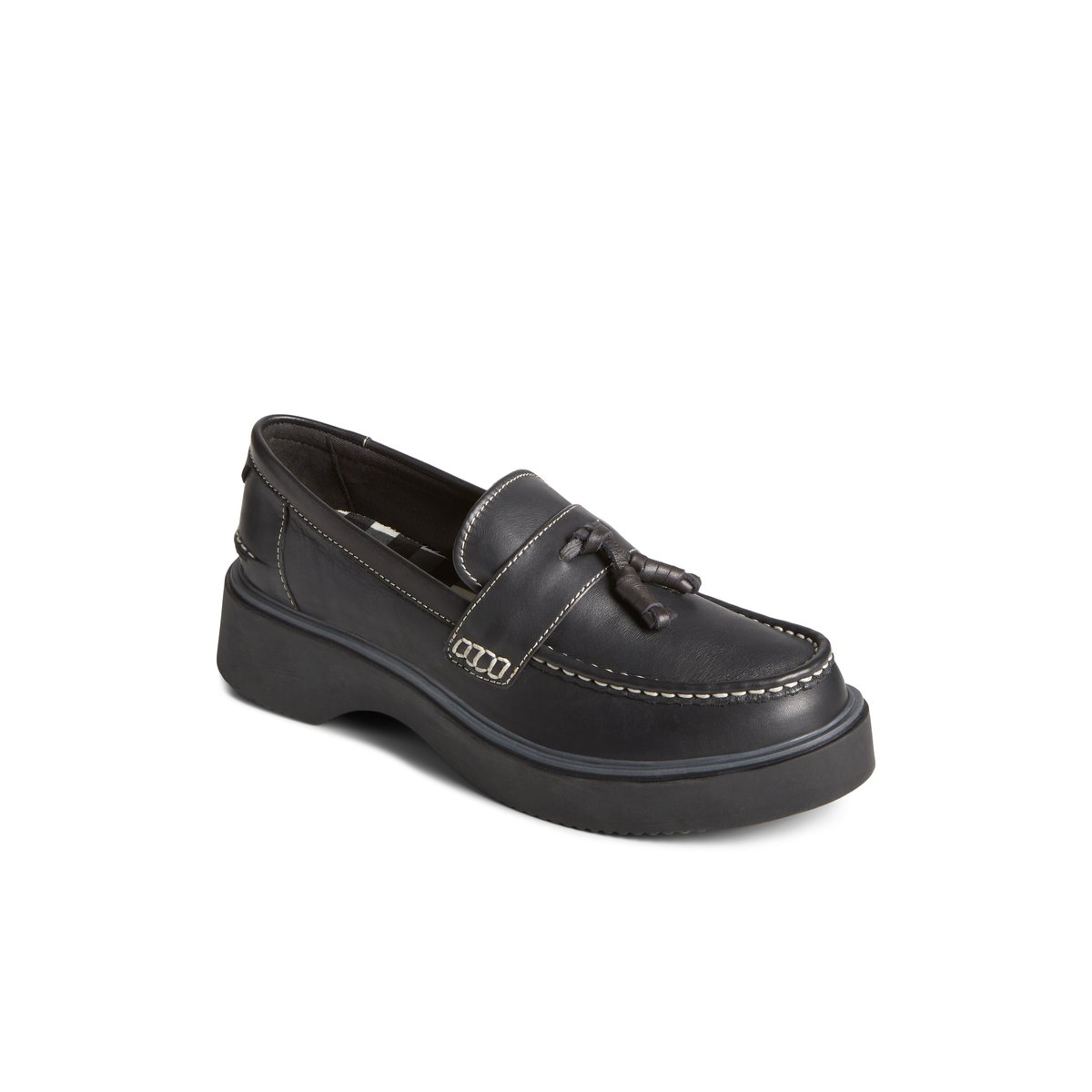 Sperry Bayside Loafer Black | VMKEJL-692