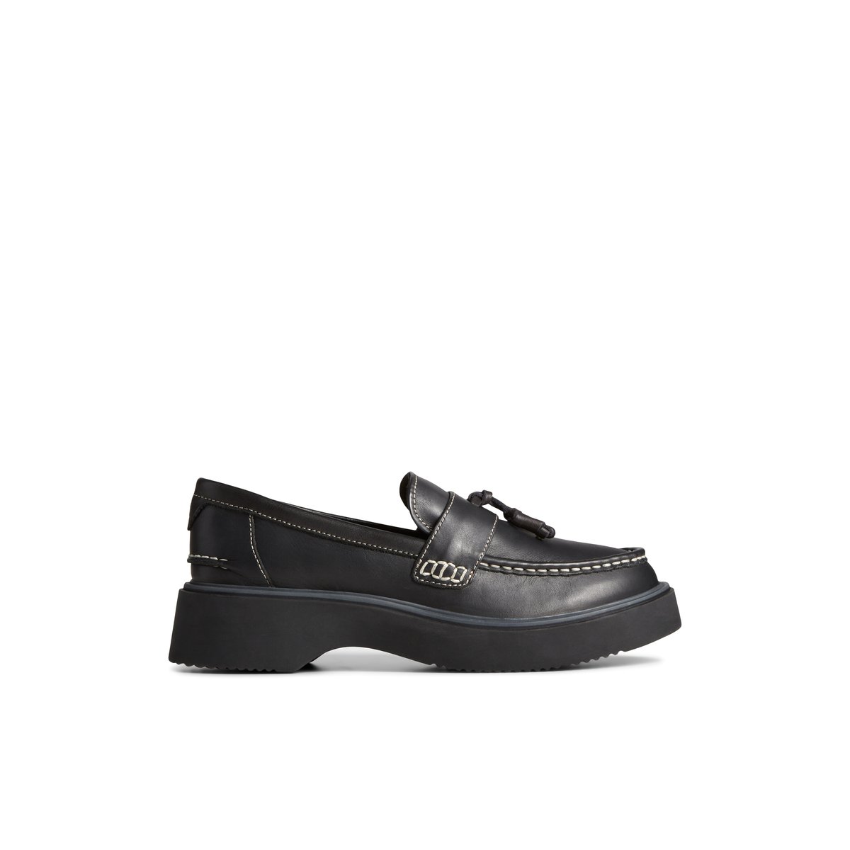 Sperry Bayside Loafer Black | VMKEJL-692