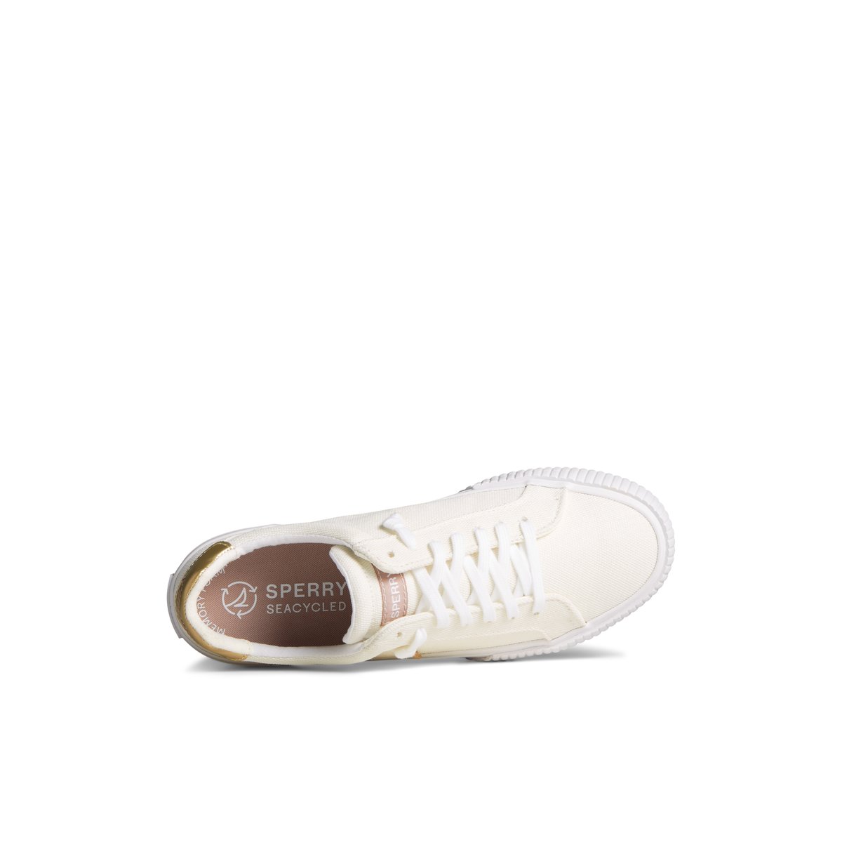 Sperry Bermuda Metallic Sneaker Beige | SYDZNU-490