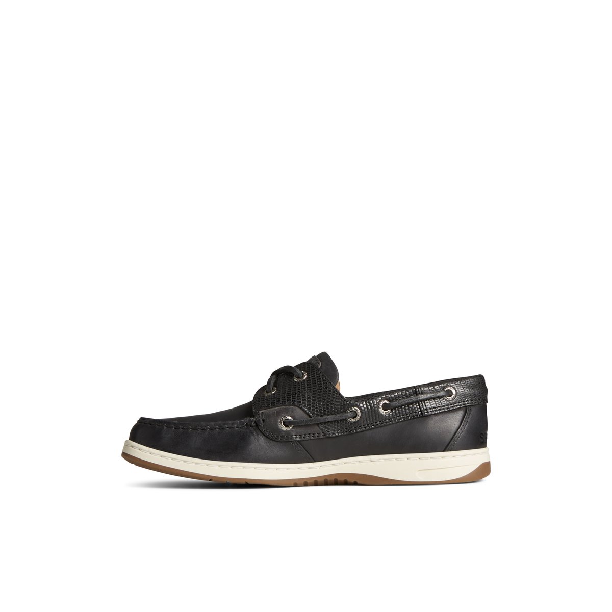 Sperry Bluefish 2-Eye Boat Shoe Black | NBTAFJ-592