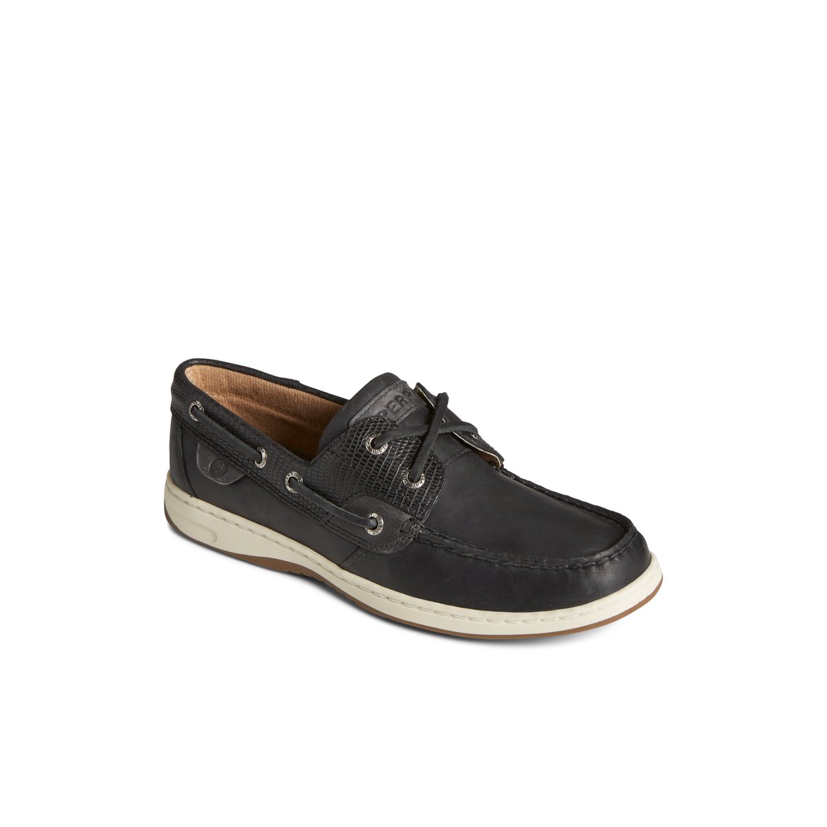 Sperry Bluefish 2-Eye Boat Shoe Black | NBTAFJ-592