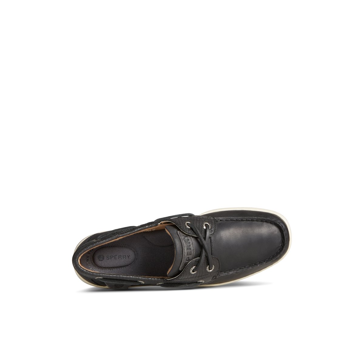 Sperry Bluefish 2-Eye Boat Shoe Black | NBTAFJ-592