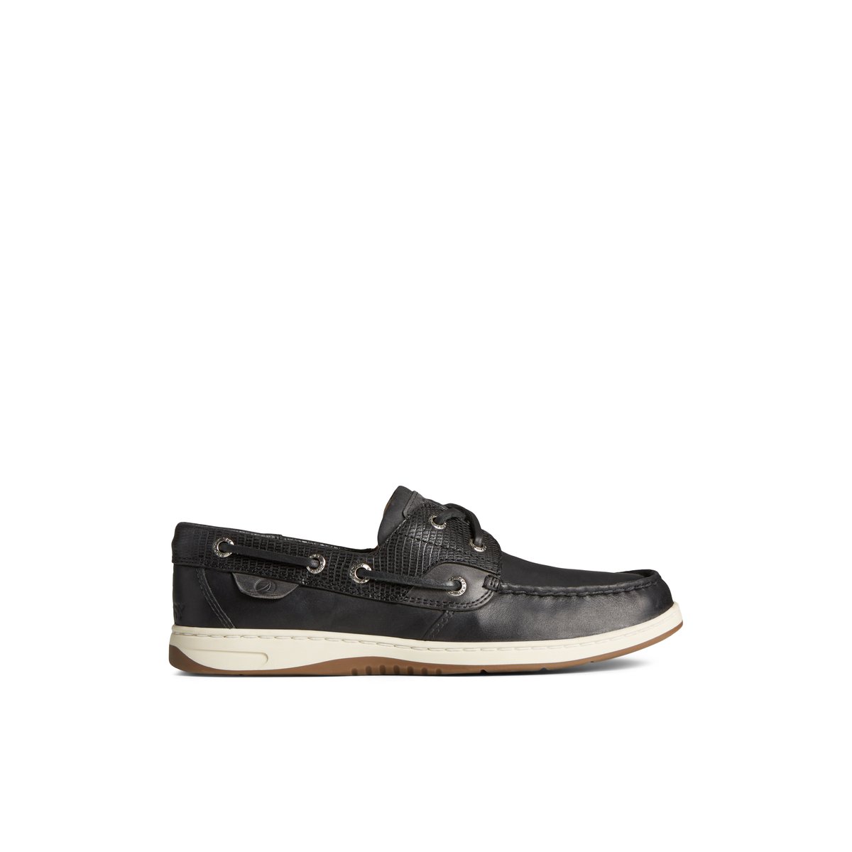 Sperry Bluefish 2-Eye Boat Shoe Black | NBTAFJ-592